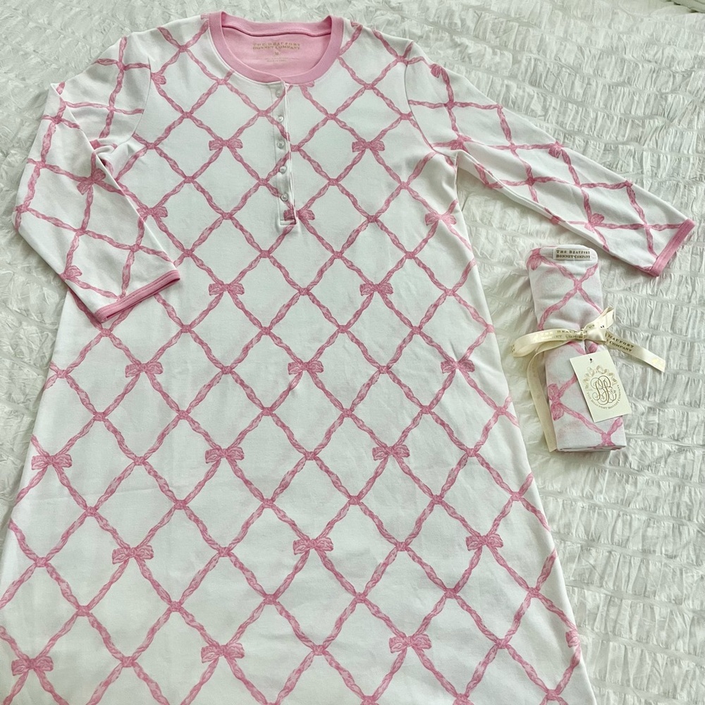 🎀TBBC Bow Nightgown and Swaddle🎀
